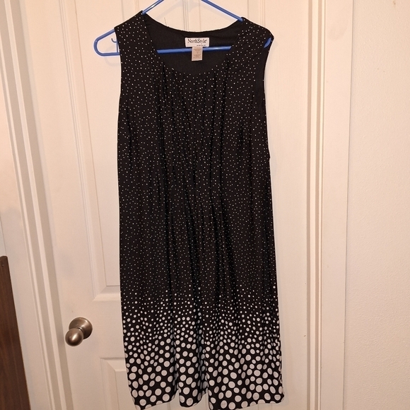 NorthStyle Dresses & Skirts - Black White Polka Dot Dress Size 12
